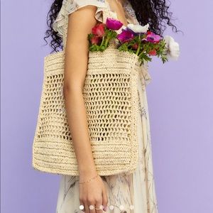 Raffia Straw Shopper